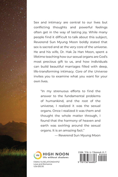 Core of the Universe: God's Vision for Love, Sex, and Intimacy