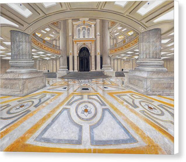 Cheon Won Gung Front Lobby - Canvas Print