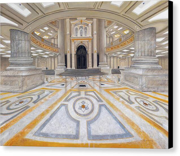 Cheon Won Gung Front Lobby - Canvas Print