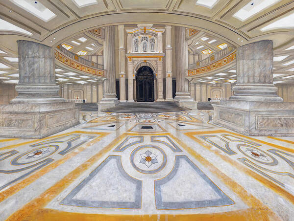 Cheon Won Gung Front Lobby - Art Print