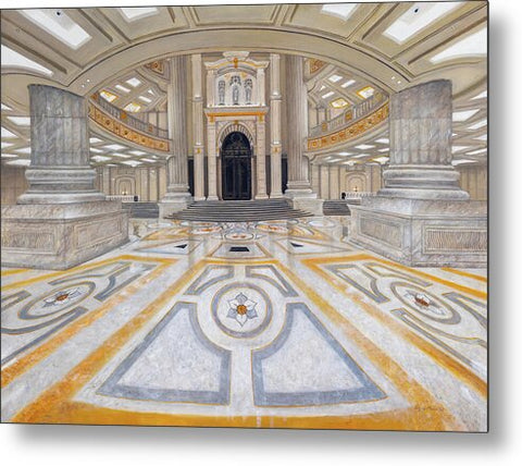 Cheon Won Gung Front Lobby - Metal Print