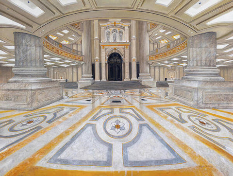 Cheon Won Gung Front Lobby - Art Print