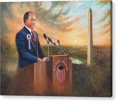 God Bless America Washington Monument Rally - Acrylic Print