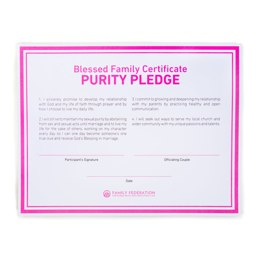 Purity Pledge Notepad (English and Spanish available)