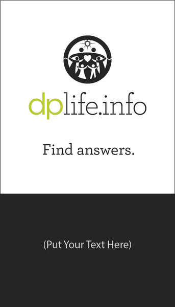 DP Life Outreach Cards (business card size)